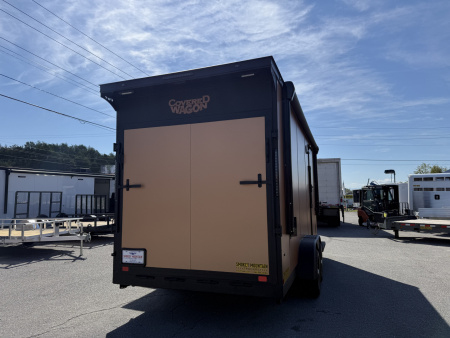 New 2025 Covered Wagon Trailers 7X18 TA2 7'6'' V-NOSE ESCAPE DOOR Cargo / Enclosed Trailer