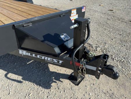 New 2026 Hillcrest Deep Charcoal 82"x18'+2' 14.9k Demco Coupler Equipment Trailer