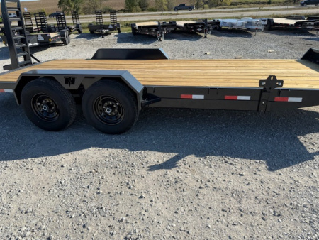 New 2026 Hillcrest Deep Charcoal 82"x18'+2' 14.9k Demco Coupler Equipment Trailer