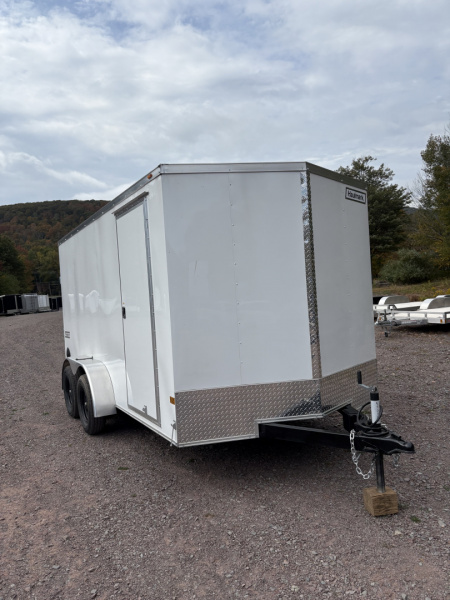 New 2025 Haulmark 7x14 7K 6'6  Interior Height Passport Deluxe Cargo / Enclosed Trailer with Rear Ramp Door