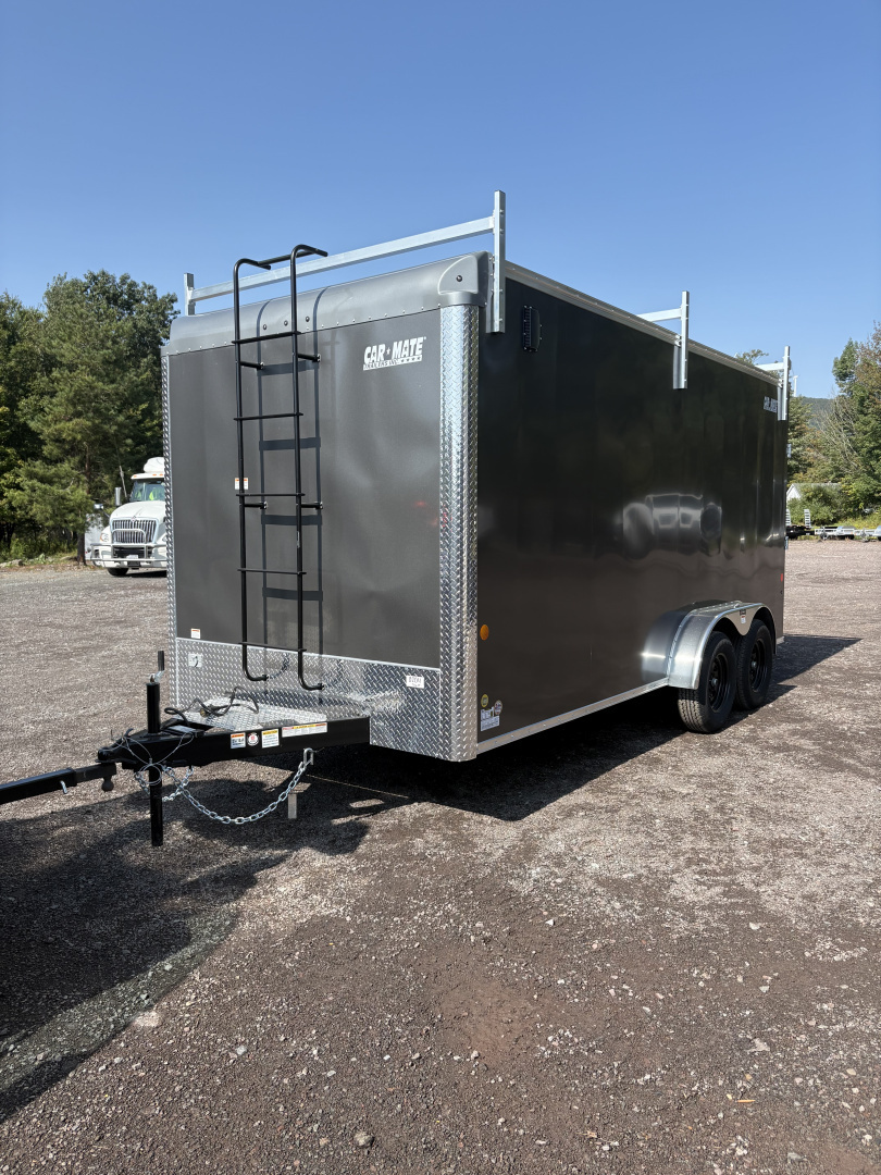 New 2026 CAR MATE TRAILERS 7x16 80" Interior Height Contractor with Ramp Door