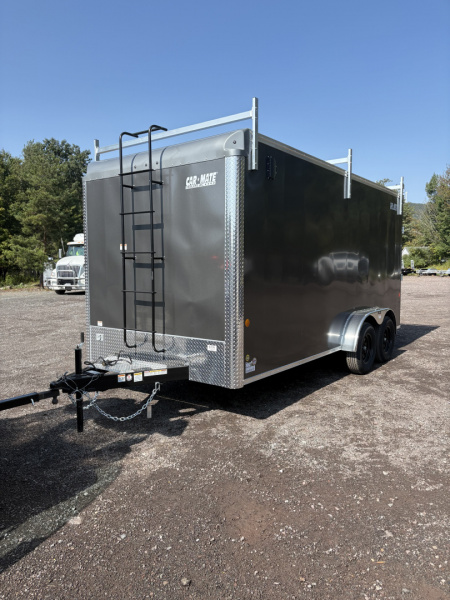New 2026 CAR MATE TRAILERS 7x16 80" Interior Height Contractor with Ramp Door