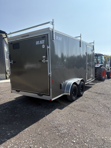 New 2026 CAR MATE TRAILERS 7x16 80" Interior Height Contractor with Ramp Door