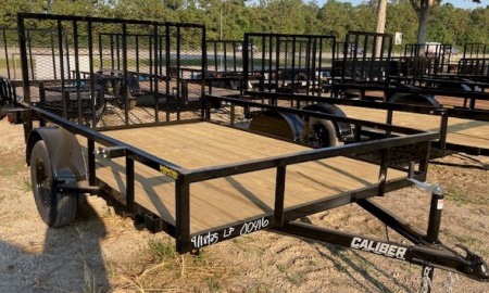 New 2026 Caliber Trailer Mfg 6.10 x 10 SA Utility Trailer