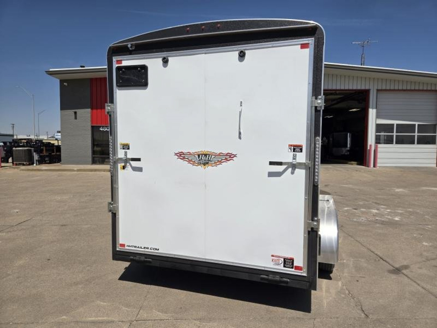 New 2026 H&H Trailers 7x14 HH Series Round Top V-Nose Enclosed Cargo Trailer 7K Tandem Cargo / Enclosed Trailer
