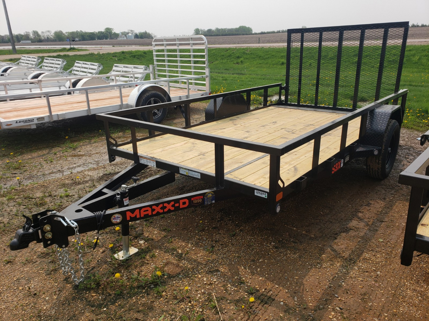 New 2026 MAXX-D S3X8312 83" X 12' Utility Trailer W/ 3500# AXLE