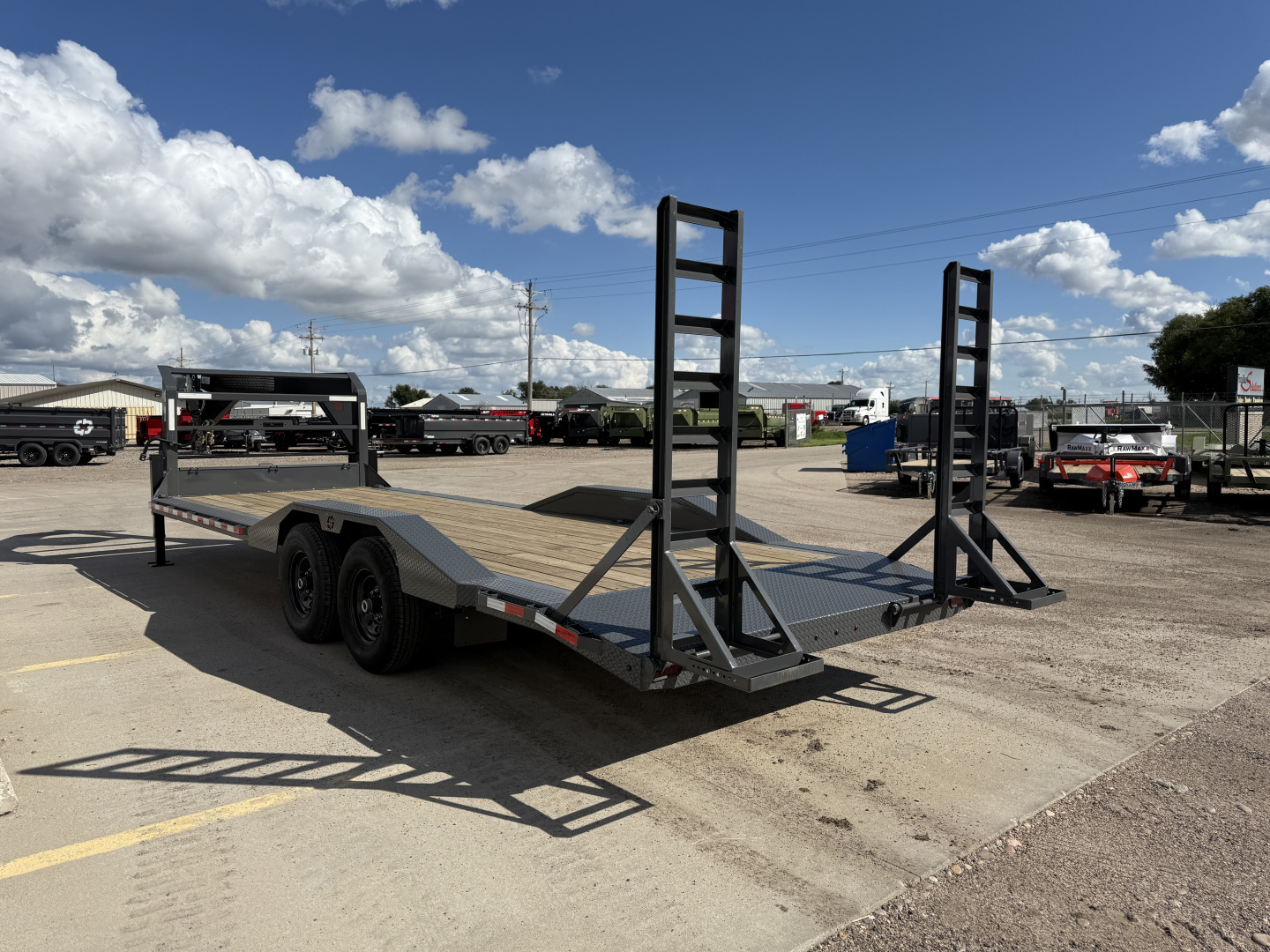 New 2026 Buckshot MFG 24' x 102" Drive-Over Fenders Equipment Trailer