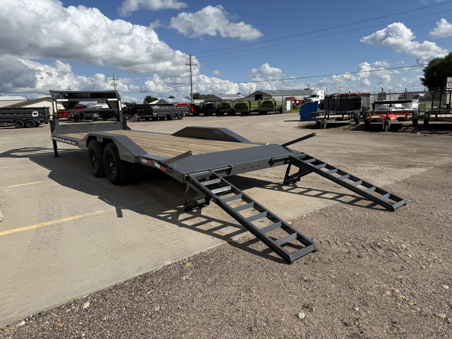New 2026 Buckshot MFG 24' x 102" Drive-Over Fenders Equipment Trailer