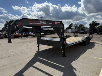 New 2026 Buckshot MFG 24' x 102" Drive-Over Fenders Equipment Trailer