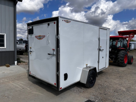 New 2025 H&H Trailers 6X12 6'6" INTERIOR RAMP DOOR Cargo / Enclosed Trailer