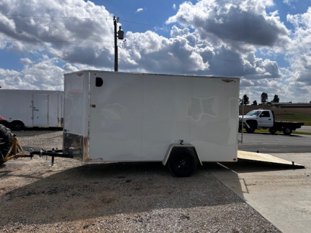 New 2025 H&H Trailers 6X12 6'6" INTERIOR RAMP DOOR Cargo / Enclosed Trailer