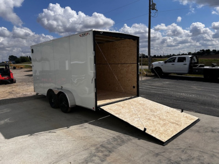 New 2025 H&H Trailers 7X16 7' INTERIOR RAMP DOOR Cargo / Enclosed Trailer