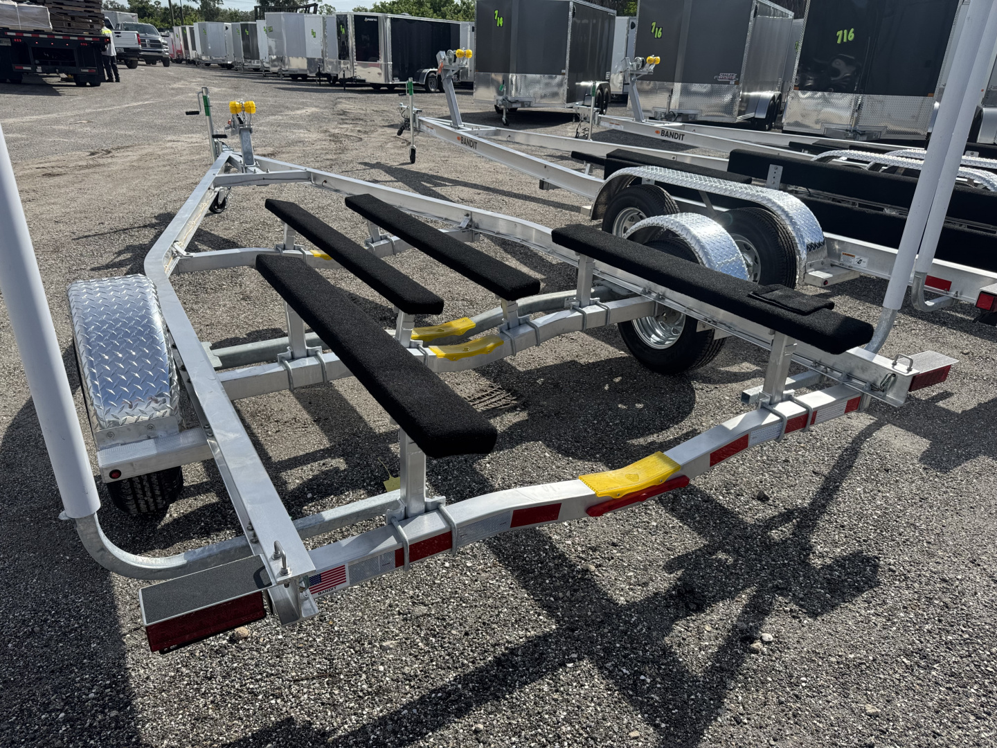 New 2026 Bandit ALUMINUM BOAT TRAILER, FITS 15-17' BOATS, TORSION AXLES, GUIDE POLES, LED LIGHTS, ADJUSTABLE BUNKS