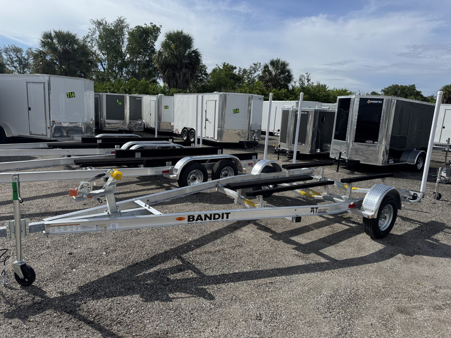 New 2026 Bandit ALUMINUM BOAT TRAILER, FITS 15-17' BOATS, TORSION AXLES, GUIDE POLES, LED LIGHTS, ADJUSTABLE BUNKS