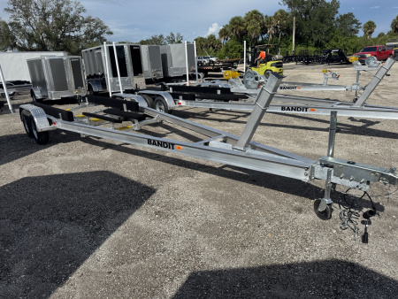 New 2026 Bandit ALUMINUM BOAT TRAILER, FITS 22-24' BOATS, BRAKES ON BOTH AXLES, GUIDE POLES, TORSION AXLES, LED LIGHTS