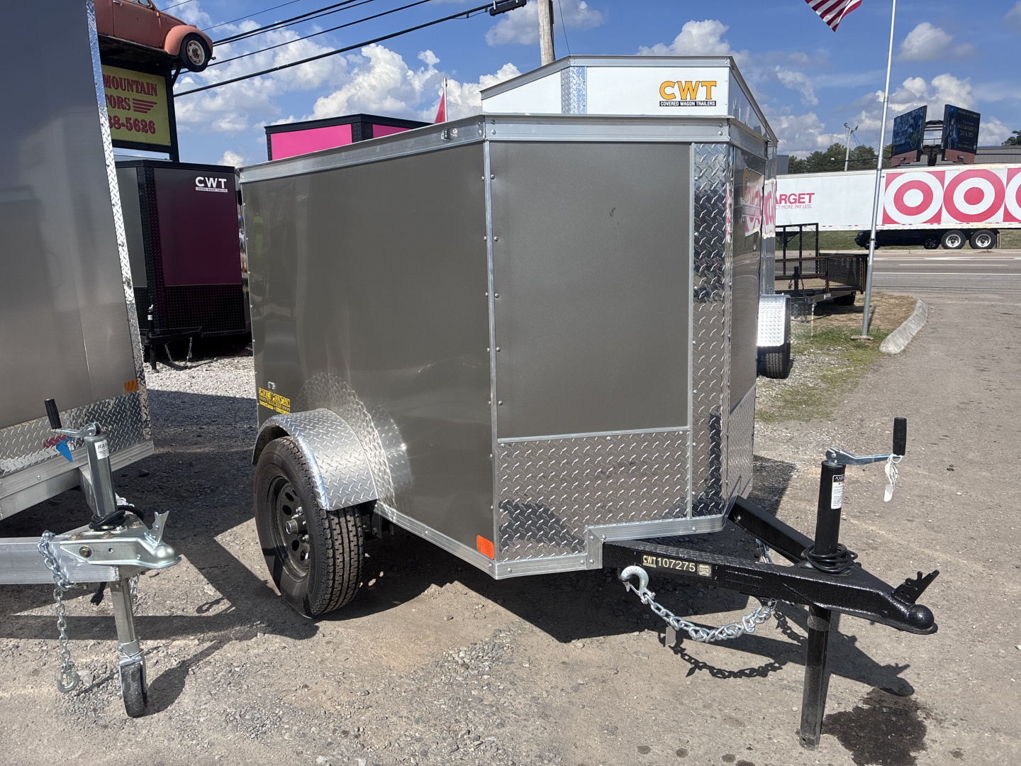 New 2026 Covered Wagon Trailers 4X6 SA Cargo / Enclosed Trailer