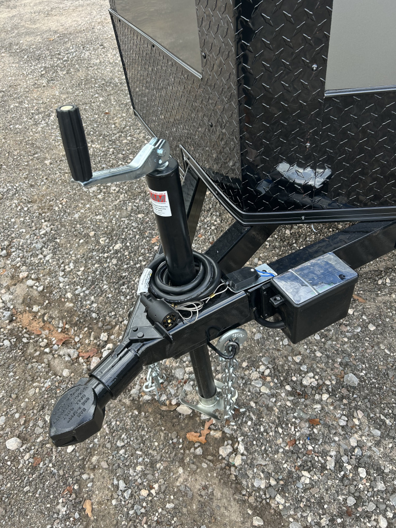 New 2025 Family Trailer 6x12 Tandem Axles Cargo / Enclosed Trailer-Screwless-Blackout pkg.-Rear Spoiler