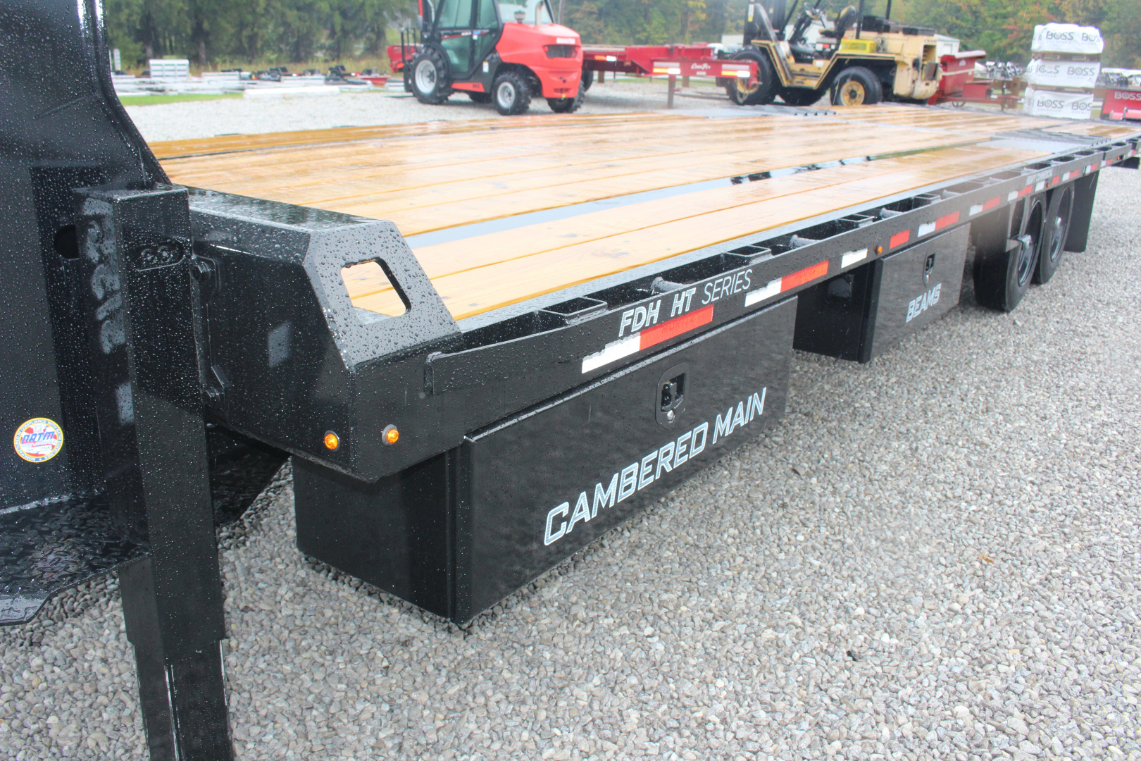 New 2025 Moritz FDGH Hydraulic Tail 30' GOOSENECK Deckover Flatbed Trailer- 17900# GVW