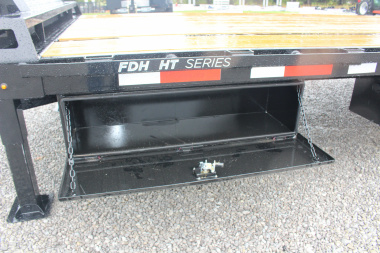 New 2025 Moritz FDGH Hydraulic Tail 30' GOOSENECK Deckover Flatbed Trailer- 17900# GVW