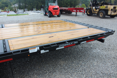 New 2025 Moritz FDGH Hydraulic Tail 30' GOOSENECK Deckover Flatbed Trailer- 17900# GVW