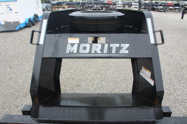 New 2025 Moritz FDGH Hydraulic Tail 30' GOOSENECK Deckover Flatbed Trailer- 17900# GVW