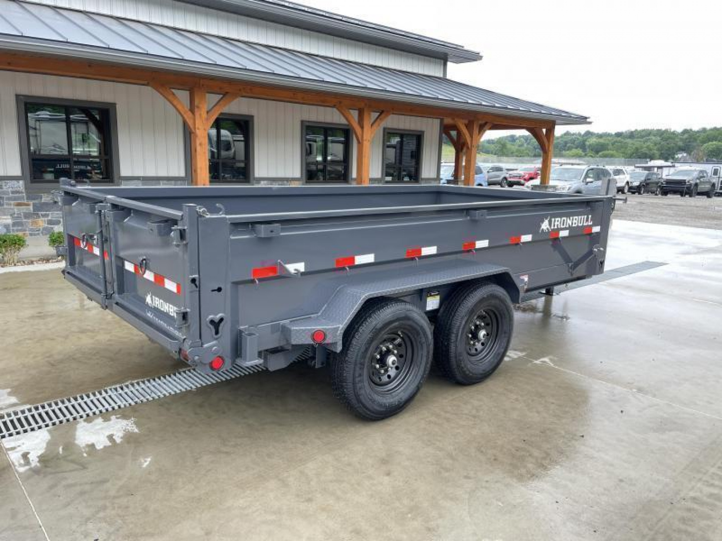 New 2026 Ironbull 7x16' Dump Trailer 14000# GVW * TARP KIT * SCISSOR HOIST * 8" I-BEAM FRAME * 1PC 7 GA FLOOR * COMBO GATE * UNDERBODY BED RUNNERS * OVERSIZED TOOLBOX * IRONCLAD WARRANTY