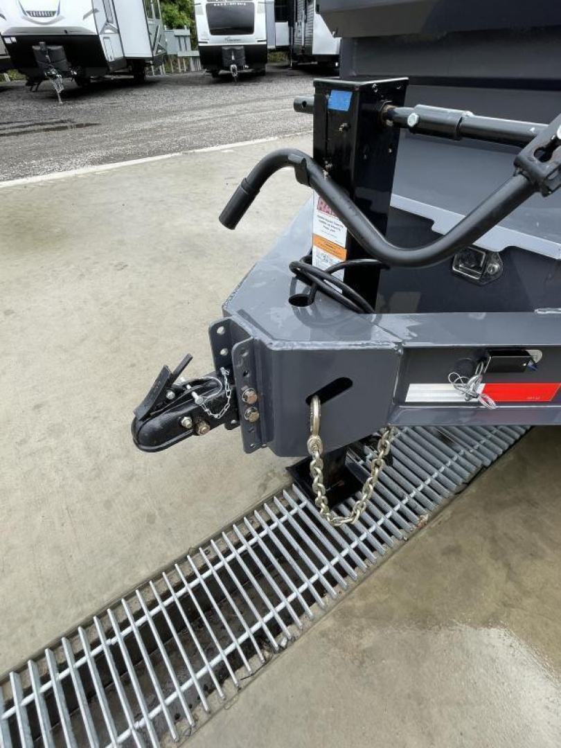 New 2026 Ironbull 7x16' Dump Trailer 14000# GVW * TARP KIT * SCISSOR HOIST * 8" I-BEAM FRAME * 1PC 7 GA FLOOR * COMBO GATE * UNDERBODY BED RUNNERS * OVERSIZED TOOLBOX * IRONCLAD WARRANTY