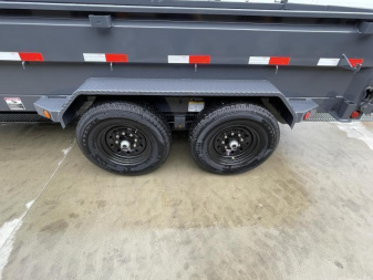New 2026 Ironbull 7x16' Dump Trailer 14000# GVW * TARP KIT * SCISSOR HOIST * 8" I-BEAM FRAME * 1PC 7 GA FLOOR * COMBO GATE * UNDERBODY BED RUNNERS * OVERSIZED TOOLBOX * IRONCLAD WARRANTY