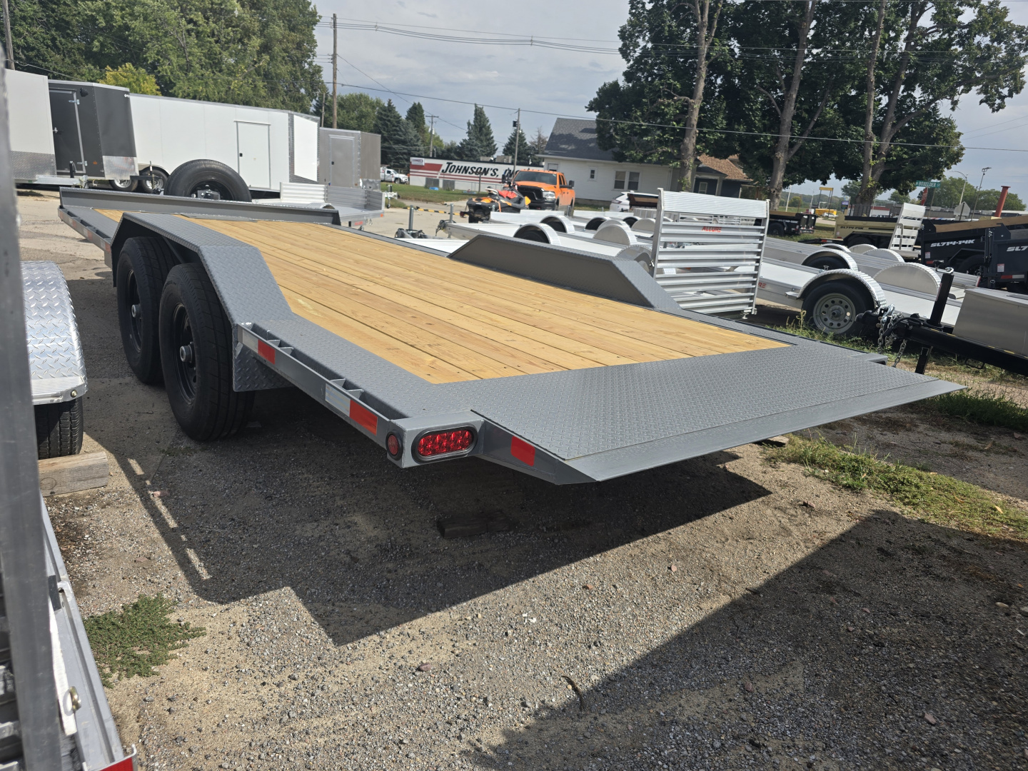 New 2026 HT Trailers 102"X20' POWERTILT FLATBED 14K GVWR Tilt Trailer