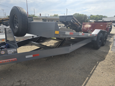 New 2026 HT Trailers 102 X20' POWERTILT FLATBED 14K GVWR Tilt Trailer