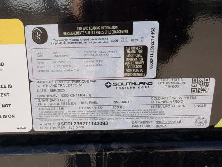 New 2026 Southland Trailers 5-10 Dump 5.2K Axles