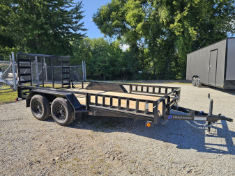 New 2026 Load Trail 83 X 14 TANDEM AXLE UTILITY TRAILER SIDE LOAD RAMPS Utility Trailer