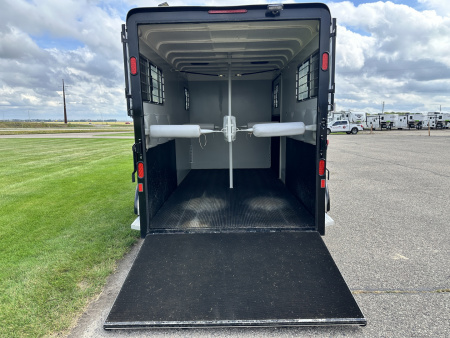 Used 2021 Hawk 2H GN Straight Load Horse Trailer