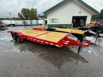 New 2026 Rice Trailers 7X22 SPLIT TILT Equipment Trailer
