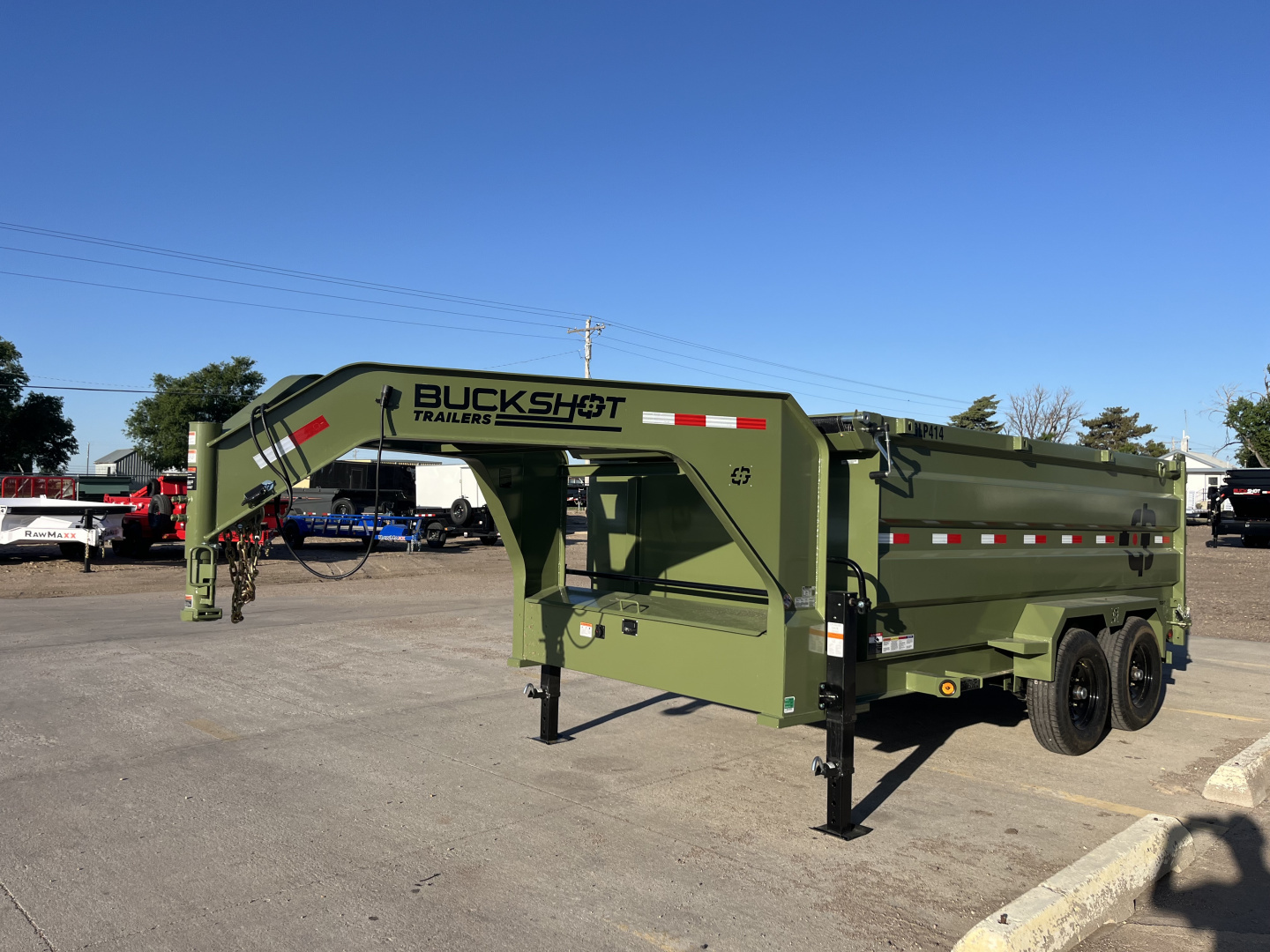 New 2025 Buckshot MFG GLP416 16' x 83" x 48" Sides Dump Trailer