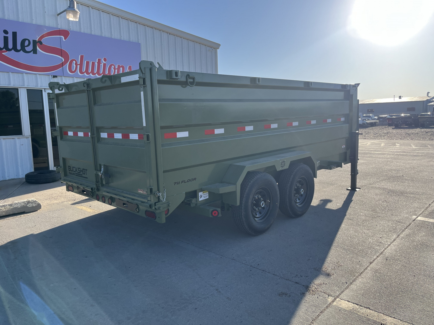 New 2025 Buckshot MFG GLP416 16' x 83" x 48" Sides Dump Trailer