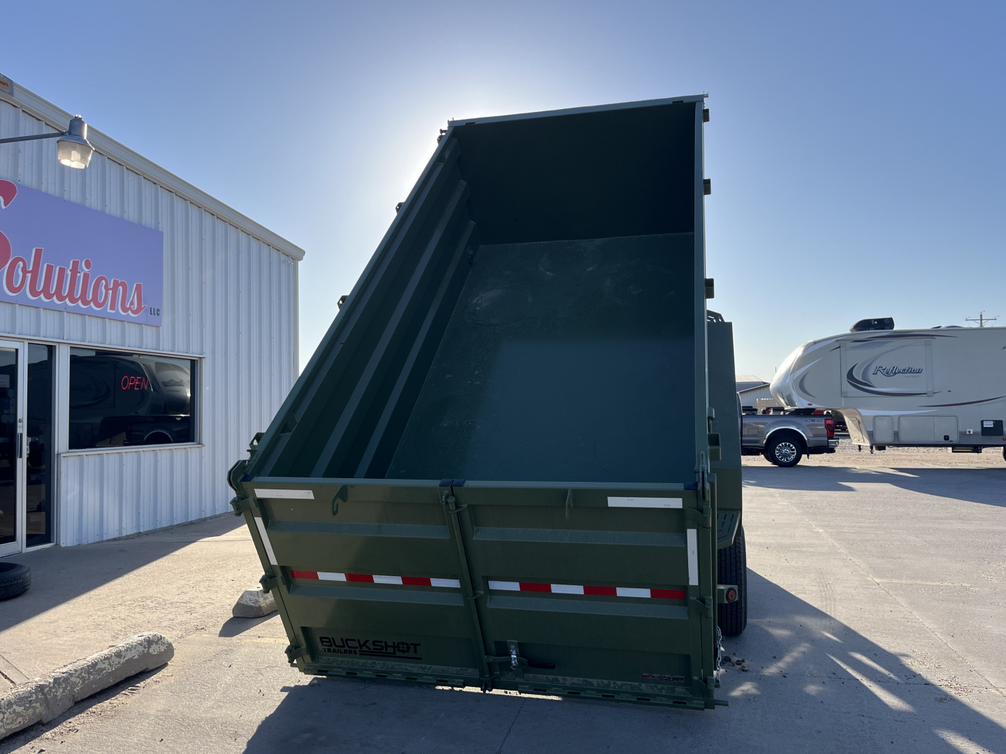 New 2025 Buckshot MFG GLP416 16' x 83" x 48" Sides Dump Trailer
