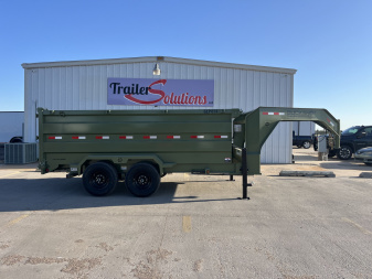 New 2025 Buckshot MFG GLP416 16' x 83" x 48" Sides Dump Trailer