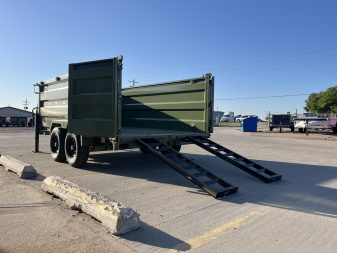 New 2025 Buckshot MFG GLP416 16' x 83" x 48" Sides Dump Trailer