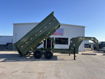 New 2025 Buckshot MFG GLP416 16' x 83" x 48" Sides Dump Trailer