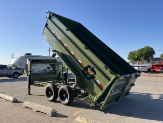 New 2025 Buckshot MFG GLP416 16' x 83" x 48" Sides Dump Trailer