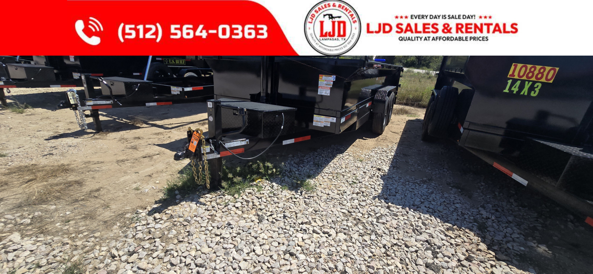 New 2026 Texas Pride 7' x 14' x 2' Dump Trailer - 14K GVWR