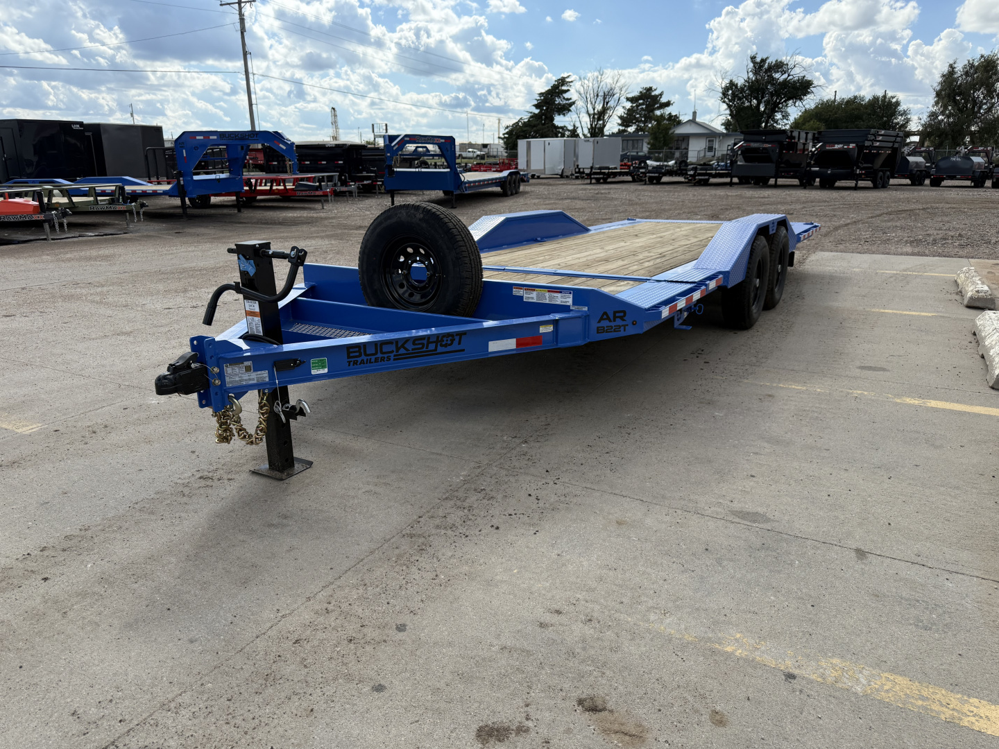 New 2025 Buckshot MFG 22' X 102" AR Tilt Trailer With Drive-Over Fenders Tilt Trailer
