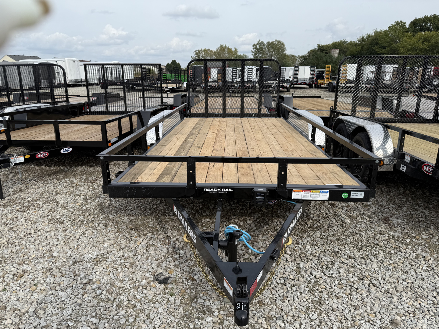 New 2026 PJ TRAILER UTILITY UL162 83X16 TA DOVETAIL (GVW:7000) BLACK