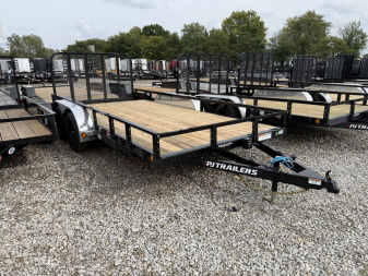 New 2026 PJ TRAILER UTILITY UL162 83X16 TA DOVETAIL (GVW:7000) BLACK