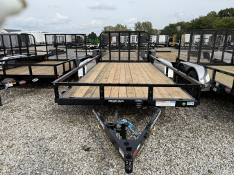 New 2026 PJ TRAILER UTILITY UL162 83X16 TA DOVETAIL (GVW:7000) BLACK