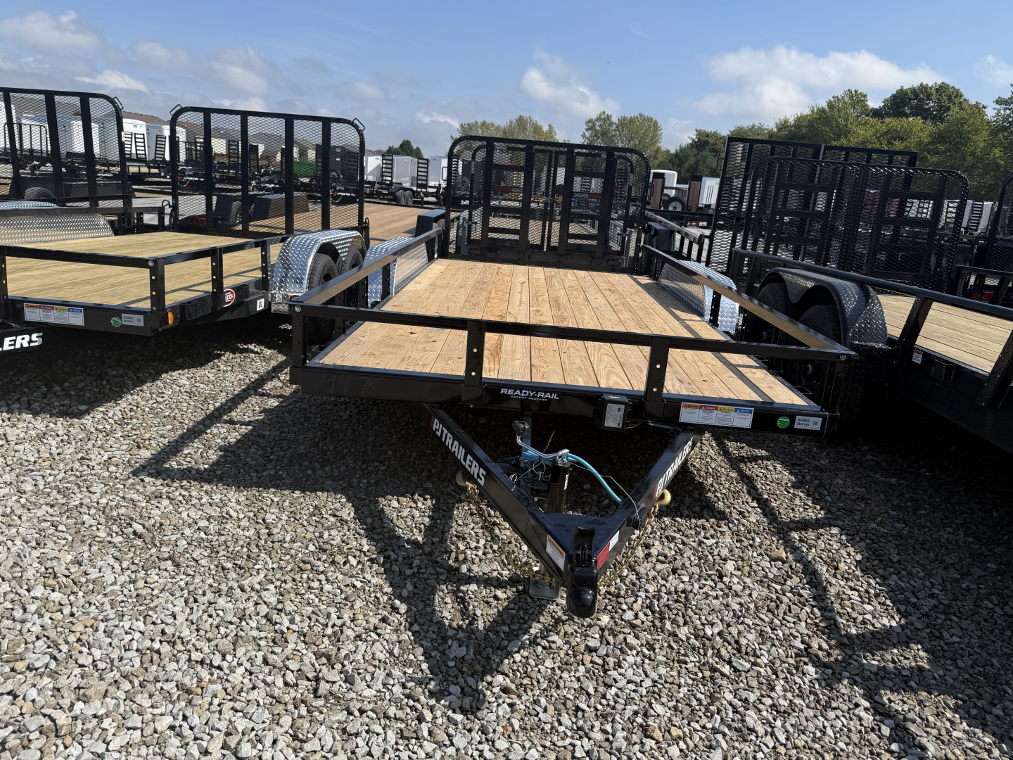 New 2026 PJ TRAILER UTILITY UL162 83X16 TA DOVETAIL (GVW:7000) BLACK