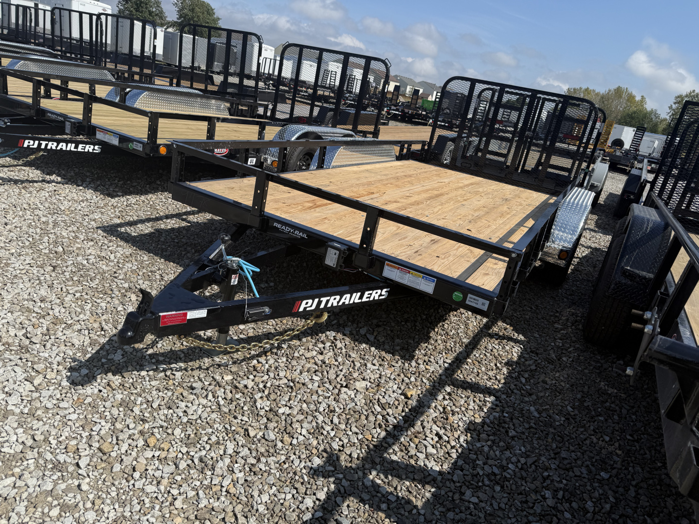 New 2026 PJ TRAILER UTILITY UL162 83X16 TA DOVETAIL (GVW:7000) BLACK