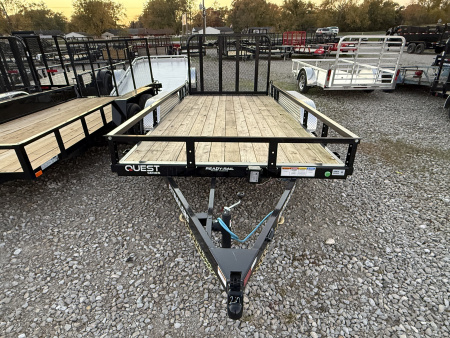 New 2026 PJ TRAILER UTILITY UK142 77X14 TA STRAIGHT DECK (GVW:7000) BLACK