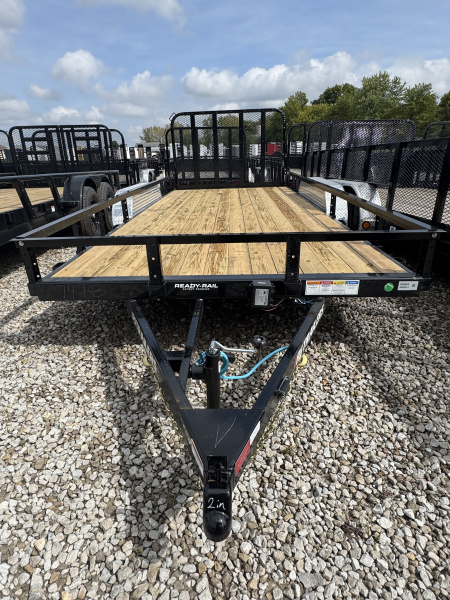 New 2026 PJ TRAILER UTILITY U7121 77X12 SA STRAIGHT DECK (GVW:2995) BLACK W/ ATV RAMPS